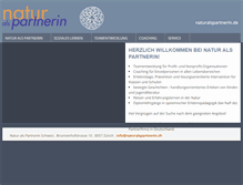 Tablet Screenshot of naturalspartnerin.ch